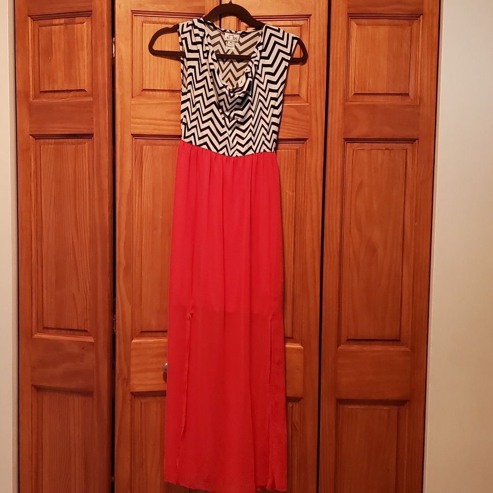 Coral summer dress
